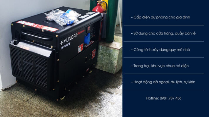 Máy Phát Điện 5KW Chạy Dầu Chống Ồn Hyundai DHY6000SE 17 Máy phát điện Hyundai DHY6000SE