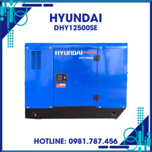 Máy Phát Điện 10KW Chạy Dầu Chống Ồn Hyundai DHY12500SE