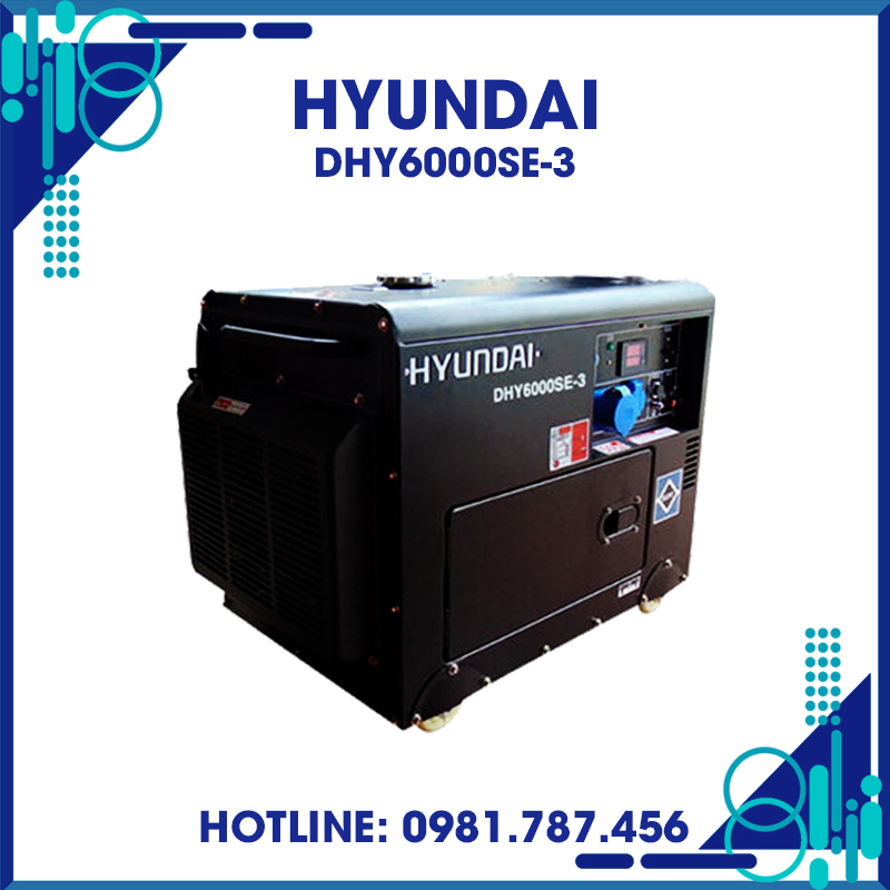 Máy Phát Điện 5KW Chạy Dầu 3 Pha Hyundai DHY6000SE-3 6 Máy Phát Điện 5KW Chạy Dầu 3 Pha Hyundai DHY6000SE-3