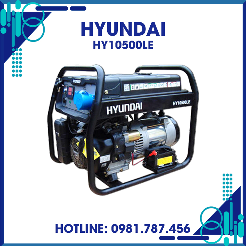 Máy phát điện 7KW chạy xăng Hyundai HY10500LE 6 Máy phát điện 7KW chạy xăng Hyundai HY10500LE