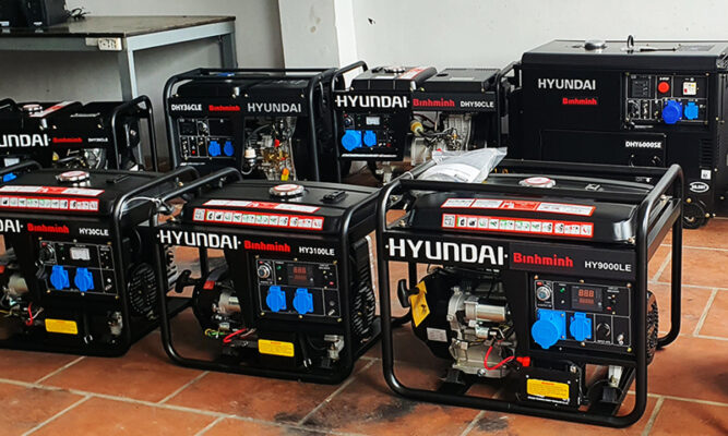 Máy Phát Điện 5KW Chạy Dầu Hyundai DHY6000LE 15 Máy phát điện Hyundai DHY-6000LE