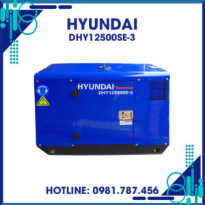 Máy Phát Điện 10KW Chạy Dầu Chống Ồn 3 Pha Hyundai DHY12500SE-3