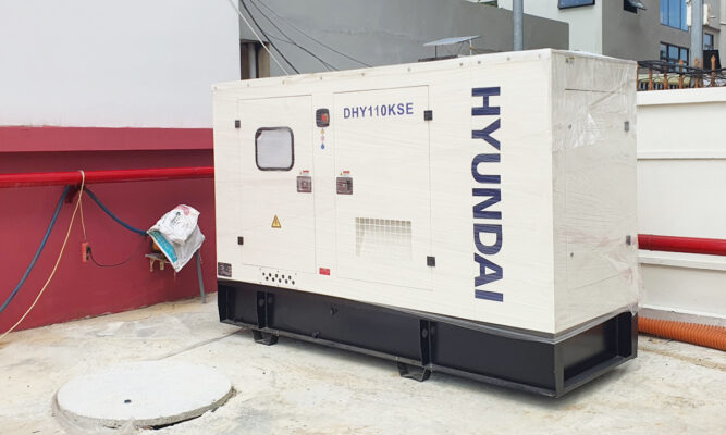 Máy phát điện công nghiệp Hyundai DHY-110KSE