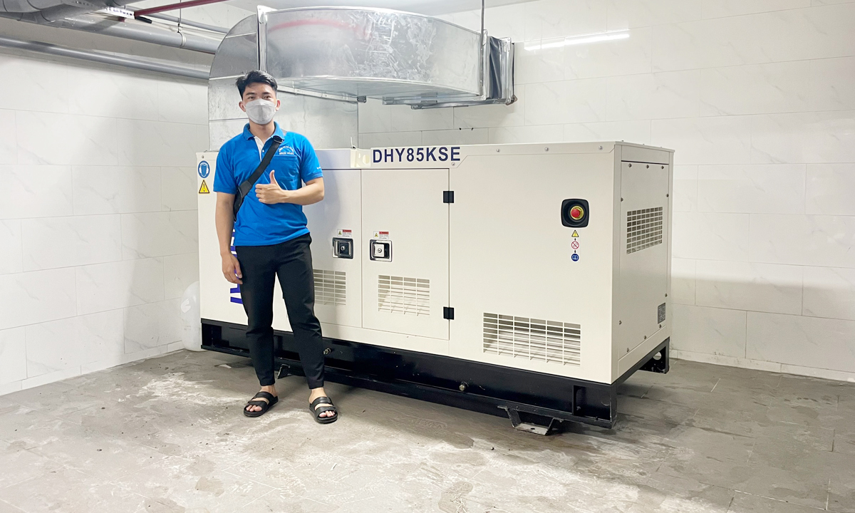 Lắp đặt máy phát điện Hyundai DHY85KSE