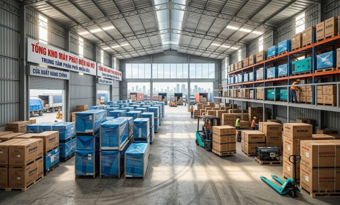 Tổng kho máy phát điện Hà Nội