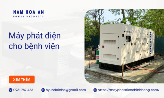 Máy phát điện cho bệnh viện