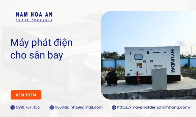 Máy phát điện cho sân bay