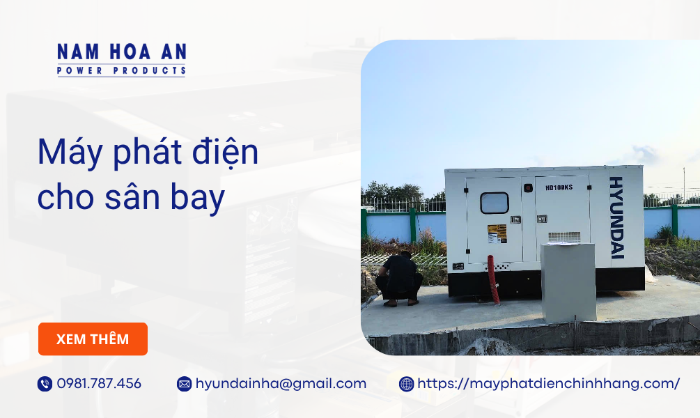 Máy phát điện cho sân bay