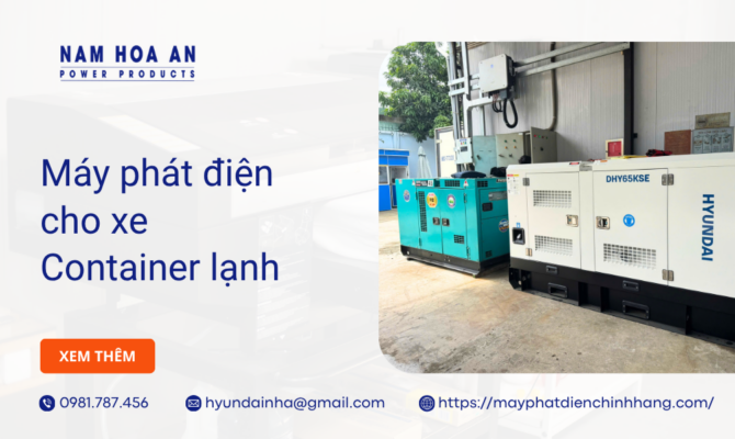 Máy phát điện cho xe Container lạnh